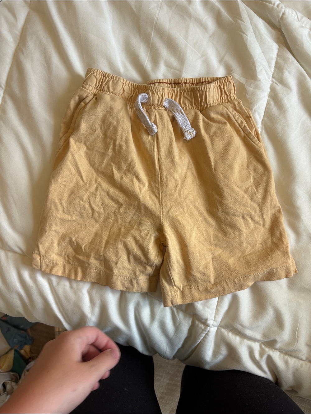 dip Lightweight Drawstring Shorts - Pale Yellow
